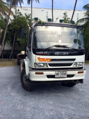 หัวลากเดกก้า 320 แรง ปี47 ขายพร้อมหาง 3 คานลงเล่มแล้วยาว 12 เมตร รถสวยคับ