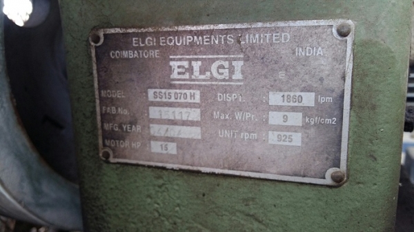 ปั๊มลม ELGI มอเตอร์ 15 HP.  ถังลมใหญ่ ต่อรองราคามาครับ