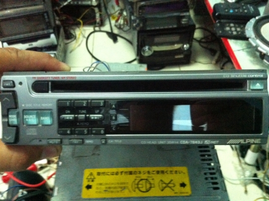 Alpine CDA-7843J CD ปรีเอ้า ปรีอิน 2ชุด Made in Japan มือ2 ญี่ปุ่น