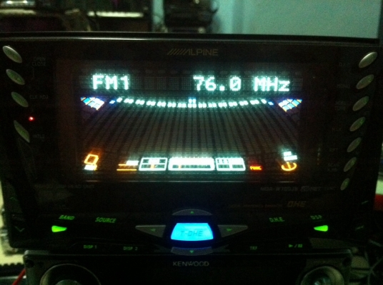 Alpine MDA-W700JB CD MD กราฟฟิกหน้าจอ หน้าจอไฟฟ้า คุมกล่องCD Made in Japan สภาพสวย มือ2 ญี่ปุ่น
