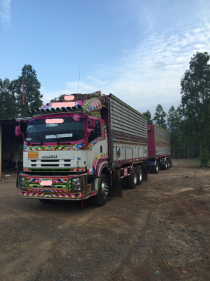 ขายดาวน์รถบรรทุก 22 ล้อพ่วงแม่ลูกดัมพ์ ISUZU DECA 360 แรงม้าปี 2555 ลูกพ่วง 3 คานอู่ไทยเจริญ ขายดาวน์ 2040800