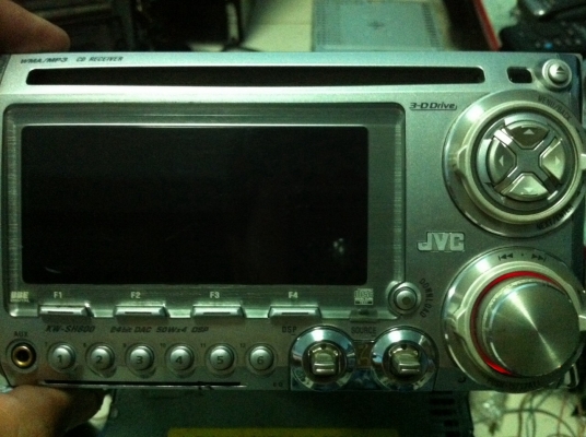JVC KW-H800 รุ่นท็อป 24Bit 5V MP3 CD ไฟ7สี กราฟฟิกหน้าจอ ปรีเอ้า 3ชุด AUX หน้าเครื่องและหลังเครื่อง ฟั่งชั่นเยอะ คุมกล่องCD มือ2 ญี่ปุ่น