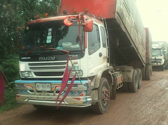 **2,190,000 บ.ต่อรอง/// DECA 320 maxload พ่วงดั้มเนียมเกษตร **ขาย ISUZU DECA-320 MAXLOAD พ่วง22ล้อดั้มเนียมเกษตรสวยๆ ISUZU DECA FXZ23NZHF 6SD1-TC 320HP EURO-2 ปี50 (MAXLOAD) เครื่องเดิม เกียร์เดิม แน่น แรง ไม่เยิ้ม เกียร์ไม่มีหลุด ช่วงล่างเดิมๆ แน่น คัสซี