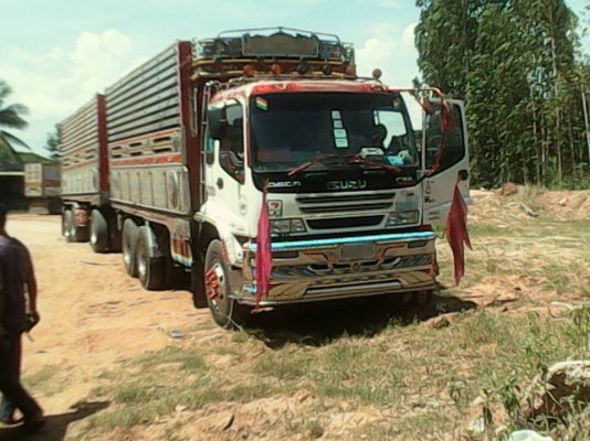 **2,190,000 บ.ต่อรอง/// DECA 320 maxload พ่วงดั้มเนียมเกษตร **ขาย ISUZU DECA-320 MAXLOAD พ่วง22ล้อดั้มเนียมเกษตรสวยๆ ISUZU DECA FXZ23NZHF 6SD1-TC 320HP EURO-2 ปี50 (MAXLOAD) เครื่องเดิม เกียร์เดิม แน่น แรง ไม่เยิ้ม เกียร์ไม่มีหลุด ช่วงล่างเดิมๆ แน่น คัสซี