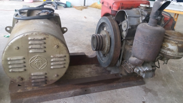 ขาย เครื่องปั่นไฟ 5kw ชนเครื่้องยันม่าร11.5hp