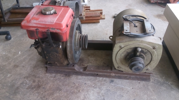ขาย เครื่องปั่นไฟ 5kw ชนเครื่้องยันม่าร11.5hp