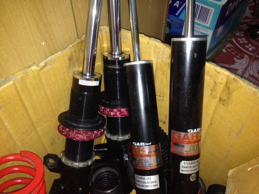 ขายสตรัทปรับเกียว โช๊ค GAB SS Series New vios 2007-2012 ปรับแข็งอ่อนได้ 32 ระดับ ขายสตรัทปรับเกียว โช๊ค GAB SS Series New vios 2007-2012 ปรับแข็งอ่อนได้ 32 ระดับ