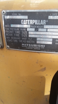 Forklift   6.0 mm. 3.0 Tons Diesel S4S เสา 3 ตอน ยางตัน ทำสีให้ใหม่