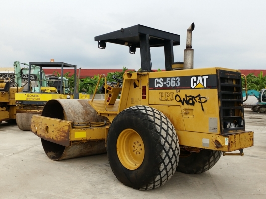 มาใหม่ !! ขายรถบดบดอัดสั่นสะเทือนตัวบดหน้าเรียบ CATERPILLAR CS-563 นำเข้าจากประเทศอเมริกาแท้ 100\% สภาพสวย ไม่