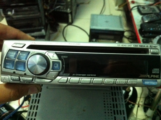Alpine CDA-9804JS CD ปรีเอ้า1ชุด คุมกล่องCD มือ2 ญี่ปุ่น