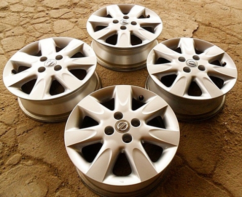 ล้อแม็กแท้ๆ ขอบ15 สภาพป้ายแดง 4รู100 ใหม่กริ๊บ(4วง3,800บ.)