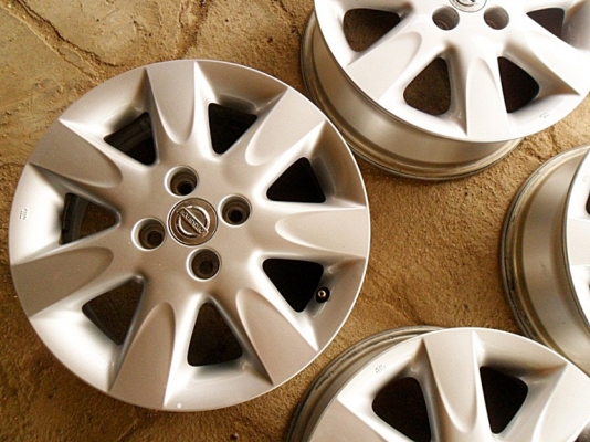 ล้อแม็กแท้ๆ ขอบ15 สภาพป้ายแดง 4รู100 ใหม่กริ๊บ(4วง3,800บ.)