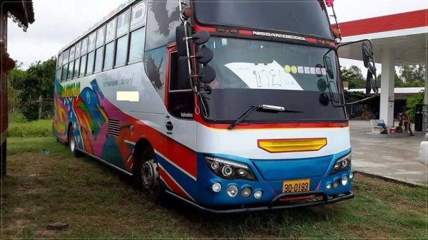ขายรถบัส 41ที่นั่ง เครื่องเสียงพร้อม สภาพสว เล่มทะเบียนพร้อมโอน