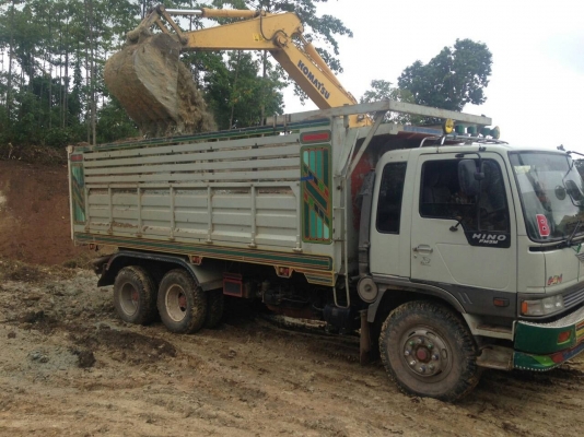 ขาย HINO 3M สองเพลาดั๊ม กระบะเหล็ก รถปี 42