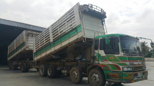 ขายรถพ่วง 24 ล้อ แม่-ลูก กระบะเหล็กคอกเกษตรดั้ม HINO PROFIA P11C-325 แรง 7 เกียร์ ช่วงล้าง ZM-10 น๊อด ราคาแค่่.1600000 ต่อรอง สนใจรีบโทรด่วน