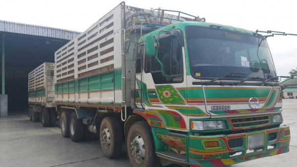 ขายรถพ่วง 24 ล้อ แม่-ลูก กระบะเหล็กคอกเกษตรดั้ม HINO PROFIA P11C-325 แรง 7 เกียร์ ช่วงล้าง ZM-10 น๊อด ราคาแค่่.1600000 ต่อรอง สนใจรีบโทรด่วน