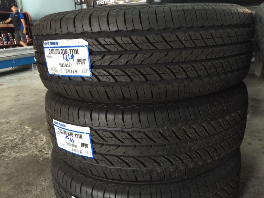 ขายยางใหม่ TOYO OPUT 245/70-16 เส้นละ 4250