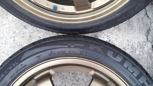 ขายแม็ก TE37 16x7 4รู100 พร้อมยาง ขายแม็ก TE37 16x7 4รู100 พร้อมยาง