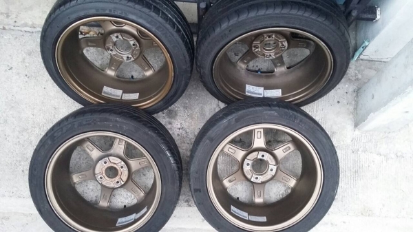 ขายแม็ก TE37 16x7 4รู100 พร้อมยาง ขายแม็ก TE37 16x7 4รู100 พร้อมยาง