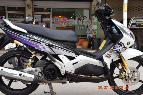 ขาย ยามาฮ่า นูโว Mx สีขาว-ดำ ปี 48 สภาพเครื่องดี เดิม ๆ