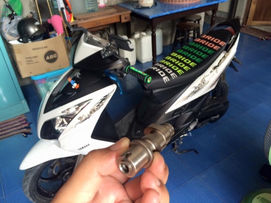 แคมสร้างมีโอ ฟีโน่ นูโว 115 ร้านชาติ นครชัยศรี สำหรับใส่ลูกเชียถึงลูกโซนิค ยก 6 มิล(19.5/25.5) ใหม่กริบตามรูป ซื้อมาลองใส่รถลูกเดิมวาวล์เดิม แต่ใส่ไม่ได้วาวล์ชนลูกขี้เกียจรื้อหลบวาวล์เรื่องยาวก็เลยขาย ใส่ลองสตาร์แล้วถอดออกเลย (ร้านบอกแล้วว่าต้องหลบวาวล์แต