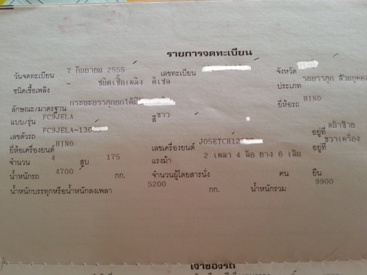 ขาย 6 ล้อ ดั้ม ฮีโน่เมก้าซี่รี่ 500 fc 9j 175 แรง ปี55 (วิ่ง 6×,××× โล)โทร. 085-7282756 ขาย 6 ล้อ ดั้ม ฮีโน่เมก้าซี่รี่ 500 fc 9j 175 แรง ปี55 (วิ่ง 6×,××× โล)โทร. 085-7282756