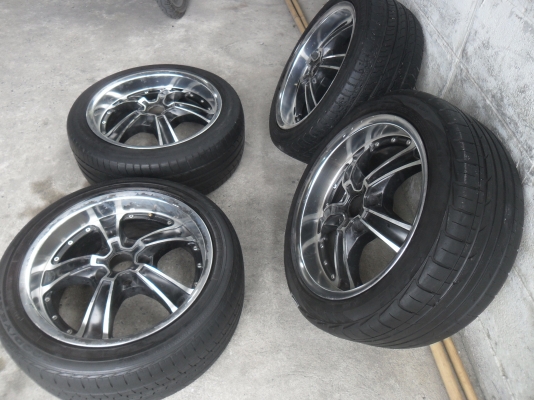 ล้อแม็ก 17นิ้ว 5รู114 LENSO ไร้อมยาง สวยๆ 4 ล้อ ราคา 7900 บาท