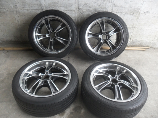 ล้อแม็ก 17นิ้ว 5รู114 LENSO ไร้อมยาง สวยๆ 4 ล้อ ราคา 7900 บาท