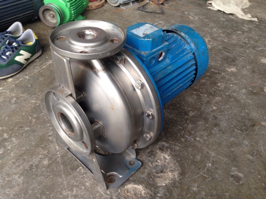 ขายปั้มน้ำหอยโข่งหัวปั้มสแตนเลส Ebara 5.5HP. 380V สภาพสวย วิ่งนิ่ม พร้อมใช้งาน