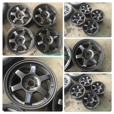 ขายล้อ15" TE37 กว้าง7 4รู100 4วงราคา 7,100฿