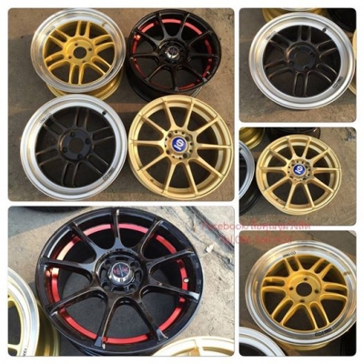 ขายล้อใหม่ ขอบ15" กว้าง7". 4รู100 ชุดละ8,900฿ เท่านั้น !!!!! พร้อมยางใหม่ GreenMax เพียง 13,900บาท