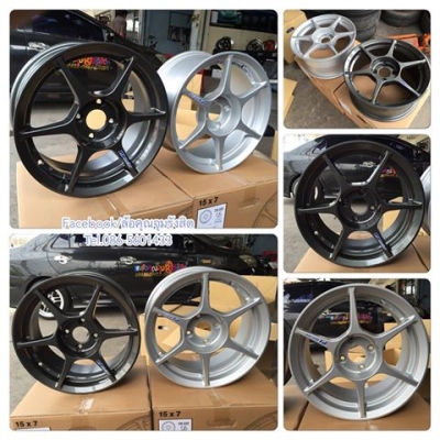 ขายล้อใหม่15 P1 ก้านตรง กว้าง7" ออฟ 33 หลุมลึกๆ งานเหมือนสุด By Auto Option ล้อเปล่าชุดละ 10,500฿