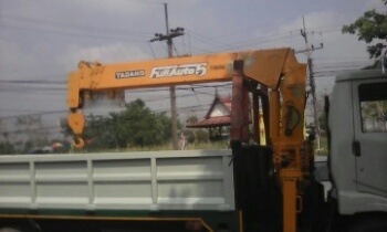 รถบรรทุก 6 ล้อกลางติดเครน Hino รถบรรทุก 6 ล้อกลางติดเครน Hino