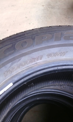 225/65R17 BRIDGESTONE ECOPIA ปี2014 ชุด 4 เส้น tel.081-427-3941