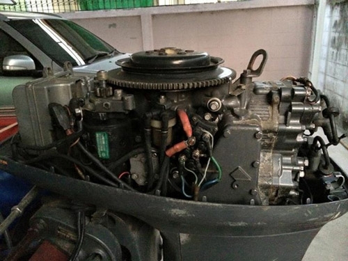 ขายเรือไฟเบอร์ 15 ฟุตพร้อม เครื่องYAHAMA 55