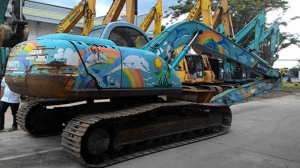 SK200LC-3 # YQ-03105 10777ชั่วโมง รถปี1997 อาร์มยาว 15 เมตร เก่าญี่ปุ่น