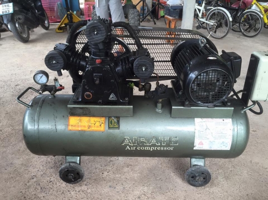 ปั๊มลม ฟูเช็ง ถัง 100 ลิตร มอเตอร์ 3 เฟส 3 สูบ