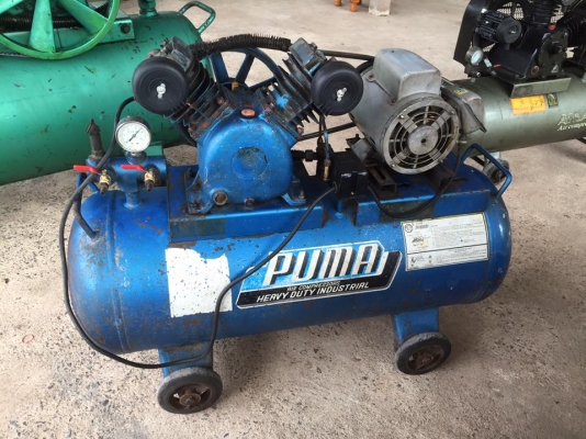 ขายปั๊มลม พูม่า 2 สูบ 1 แรง 2 เฟส ถัง 92 ลิตร