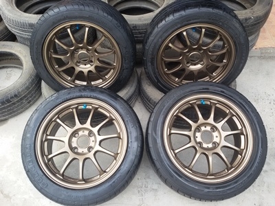 ขายล้อขอบWHEELS 15 4รู 100 กว้าง6.5 พร้อมยาง195/50/15 4 ล้อ