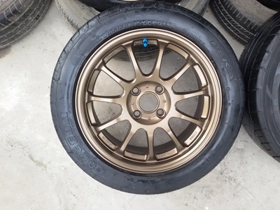 ขายล้อขอบWHEELS 15 4รู 100 กว้าง6.5 พร้อมยาง195/50/15 4 ล้อ