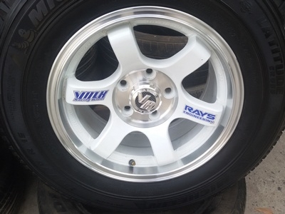 ขายล้อTE37 5 รูขอบ15 7.5 off30 รถกะบะ พร้อมยาง 4 ล้อ