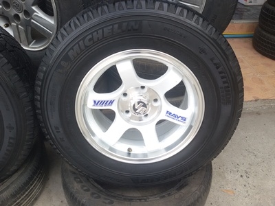 ขายล้อTE37 5 รูขอบ15 7.5 off30 รถกะบะ พร้อมยาง 4 ล้อ