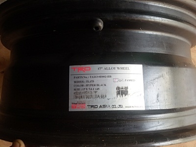 ขายล้อแม็ก TOYOTA VIOS TRD ขอบ17 4 ล้อ ขายล้อแม็ก TOYOTA VIOS TRD ขอบ17 4 ล้อ