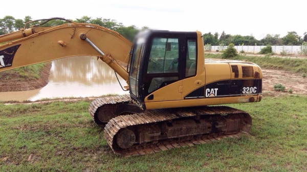 ขายรถแบ็คโฮ CAT 320C รถญี่ปุ่น ไมล์ชั่วโมง 5,xxx เอกสารเล่มทะเบียน ไฟฟ้าครบ รถสวยพร้อมทำงาน