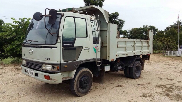 ขายรถบรรทุกหกล้อดัมพ์ HINO FD3HDA เครื่อง 195 แรง กระบะดัมพ์ ปี 46 ทะเบียนพร้อม
