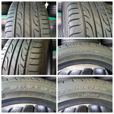 ขายยาง225/45/18 ยาง DUNLOP SP SPORT  LM 704 ปี 14  ( 1คู่ )
