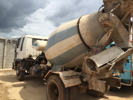 รถโม่ปูน..6ล้อ195แรง...Hino FF3H. รถห้างแท้ รถสภาพดี สวยดี. พร้อมใช้..เล่มพร้อม