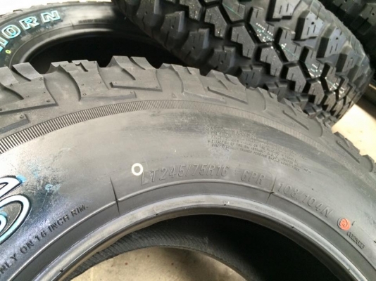 ยางMud Maxxis Bighorn MT762 245 75 r16 ยางใหม่ปี15