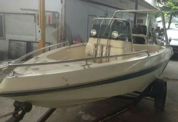 ขออนุญาติขายคับ.....ลดราคา ระบายของหน่อย  ราคา 128,000 เก็บงานแล้วพร้อมวิ่ง ไม่ต้องทำอะไรแล้วเติมน้ำมันเล่นได้เลย......  เรือตกปลาป้อมกลาง 14.6ฟุต  เครื่องSuzuki 65 ทริมไฟฟ้า อุปกรณ์สมบูรณ์ทุกอย่างพร้อมใช้ เครื่องเช็คทุกอย่าง เปลี่ยนใบพัดปั๊มน้ำและถ่ายของ