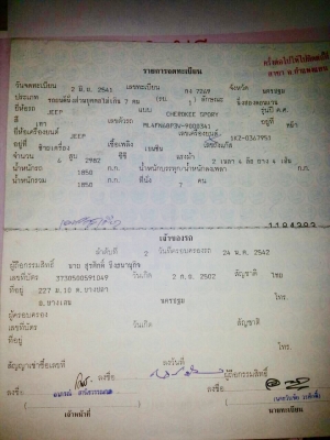 ขายรถ JEEP CHEROKEE SPORY 3000 ซีซี WD 4X4 ราคา 250000